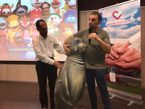 Ángel Rodríguez, gerente de CH Benito Menni junto a Félix Sanz, gerente CEARCAL